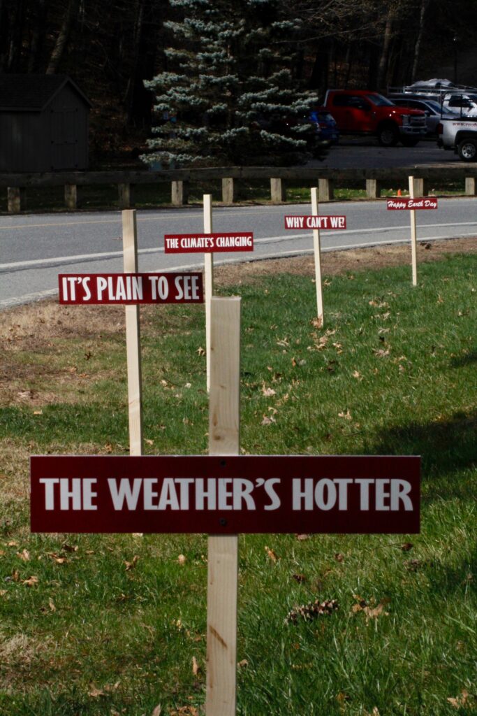 climate jingles for Burma Shave signs