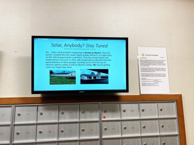Crosslands Mailbox Energy Display