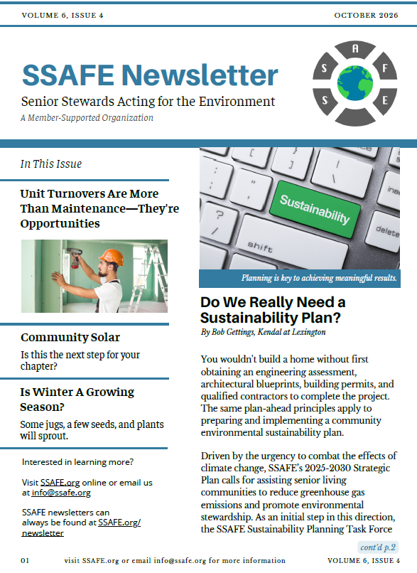 SSAFE Newsletter Volune 6 Issue 4