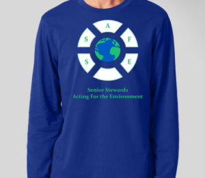 SSAFE Long Sleeve T-Shirt in Bright Blue